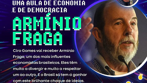 Ciro Gomes recebe o economista Arm nio Fraga em sua live CiroGames