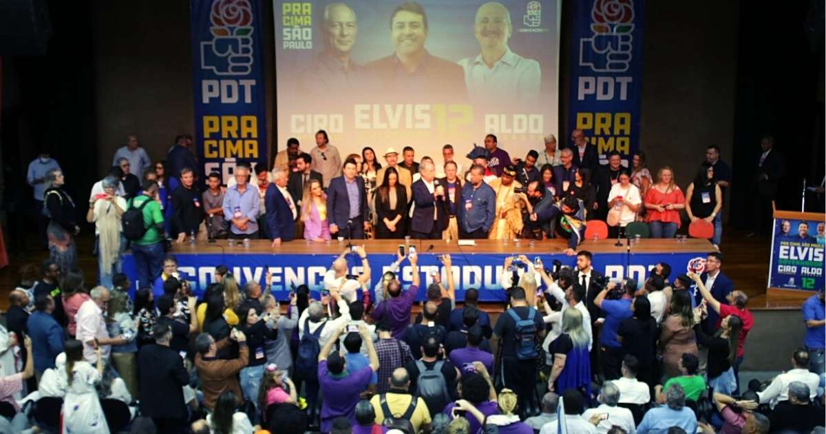 Com Ciro e Lupi, PDT de SP confirma candidatura de Elvis ao governo